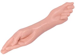 Dildo Fisting Double Hand, PVC, Natural, 36 cm