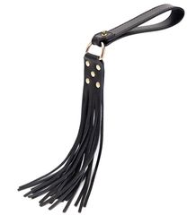 Black Fetish Whip, Black, 45 cm