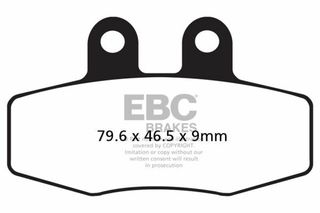 Κωδ.237513 EBC οργανικά τακάκια FA132 για KTM EXC 600 LC4 89-93 / KTM MX 125 88-92 1 σετ για 1 δαγκάνα τηλ.215-215-8211