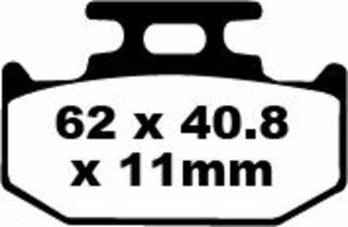 Κωδ.237517 EBC carbon τακάκια FA152/2TT 1 σετ για 1 δαγκάνα τηλ.215-215-8211