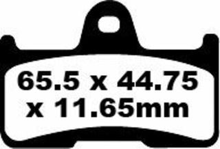Κωδ.237560 EBC carbon τακάκια FA344TT CFMOTO CFORCE 450 EFI 4X4 18-23 1 σετ για 1 δαγκάνα τηλ.215-215-8211