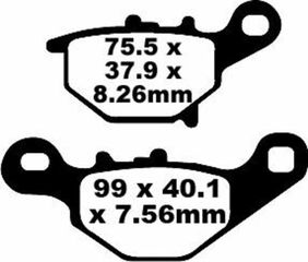Κωδ.237564 EBC carbon τακάκια FA401TT SUZUKI RM 85 L 05-17 1 σετ για 1 δαγκάνα τηλ.215-215-8211