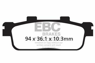 Κωδ.237619 EBC carbon τακάκια FA427TT για SYM SB 125 NI 11-15 / SYM SB 250 NI 12-15 1 σετ για 1 δαγκάνα τηλ.215-215-8211