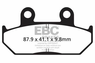 Κωδ.237646 EBC ημιμεταλλικά τακάκια FA124/2V για HONDA GL 1500 SE 91-00 / HONDA GL 1500 88-90 1 σετ για 1 δαγκά τηλ.215-215-8211