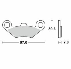 Κωδ.237733 Moto-Master μεταλλικά τακάκια 97511 POLARIS SPORTSMAN 500 HO (CARB) 4X4 06-13 1 σετ για 1 δαγκάνα τηλ.215-215-8211