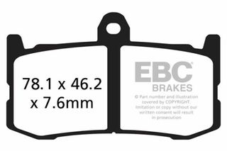 Κωδ.237964 EBC μεταλλικά τακάκια GPFAX491HH 1 σετ για 1 δαγκάνα τηλ.215-215-8211
