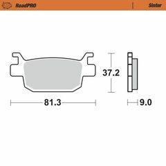 Κωδ.238417 Moto-Master μεταλλικά τακάκια 401203 1 σετ για 1 δαγκάνα τηλ.215-215-8211