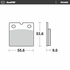 Κωδ.238833 Moto-Master κεραμικά τακάκια 401604 1 σετ για 1 δαγκάνα τηλ.215-215-8211