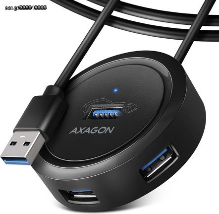 Axagon Hub 4x Usb 3.2 Gen 1 ROUND, Micro Usb Power IN, Καλώδιο 1.2m USB-A - (HUE-P1AL)