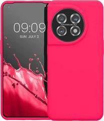 KWmobile Soft Flexible Rubber Cover - Θήκη Σιλικόνης OnePlus 11 - Neon Pink (60787.77) 60787.77