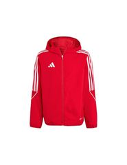 Adidas Παιδικό Casual Μπουφάν Κοντό Αντιανεμικό με Κουκούλα Κόκκινο Tiro 23 League IA1624
