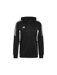 Adidas Condivo 22 Half-Zip Ανδρικό Φούτερ με Κουκούλα Μαύρο HD7006