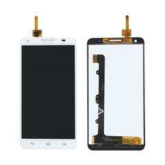 Οθόνη LCD με Μηχανισμό Αφής για Huawei Honor 3X / Ascend G750 - Χρώμα: Λευκό