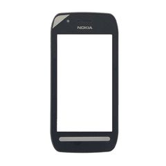 Μηχανισμός Αφής Touch Screen για Nokia Lumia 603 με Πλαίσιο - Χρώμα: Μαύρο