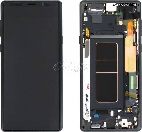 Γνήσια Οθόνη LCD με Μηχανισμό Αφής και Πλαίσιο για Samsung Galaxy Note 9 N960F GH97-22269A - Χρώμα: Μαύρο