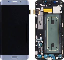 Γνήσια Οθόνη LCD με Μηχανισμό Αφής και Πλαίσιο για Samsung Galaxy S6 Edge Plus G928F GH97-18523B - Χρώμα: Ασημί