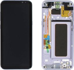 Γνήσια Οθόνη LCD με Μηχανισμό Αφής και Πλαίσιο για Samsung Galaxy S8 Plus G955F GH97-20470C - Χρώμα: Βιολετί