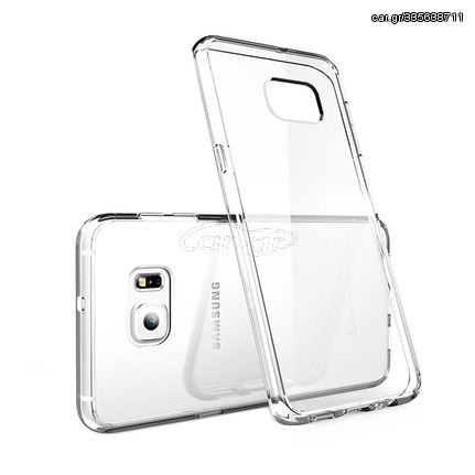 Θήκη Πλάτης Σιλικόνης για Samsung G928F Galaxy S6 Edge Plus  - Χρώμα: Διάφανο