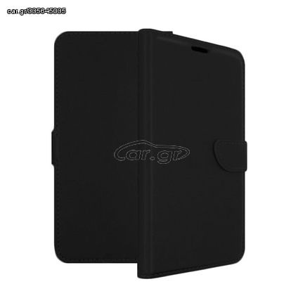 Θήκη Βιβλίο Stand Leather Wallet with Clip για Lenovo A850 - Χρώμα: Μαύρο