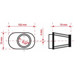 Φιλτροχοανη Tapered Offset-Δεξια Ø50Mm - Fbpf50-70R | Bmc