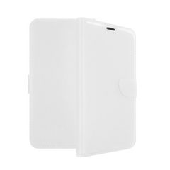 Θήκη Βιβλίο / Leather Book Case με Clip για HTC One M7 - Χρώμα: Λευκό