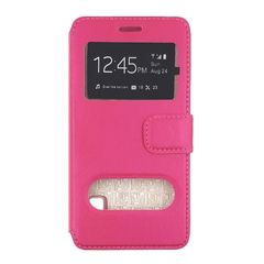 Θήκη Βιβλίο με Παράθυρο για Galaxy Note 3 Neo N7505 - Χρώμα: Ροζ