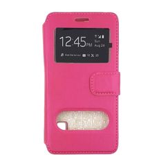 Θήκη Βιβλίο με Παράθυρο για Sony Xperia Z5 Mini - Χρώμα : Ροζ