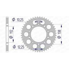Γραναζι Πισω Αλουμινιου Ultra Light 11509 - 520 | Afam