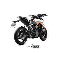 Mivv Mk3 Slip-On Muffler Black Stainless Steel - Ktm 125 / 390 Duke