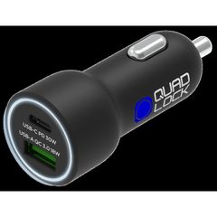 Quad Lock Dual Usb (C+A) Car Charger 48W