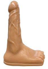 Foot Fetish Veined Dildo, PVC, Natural