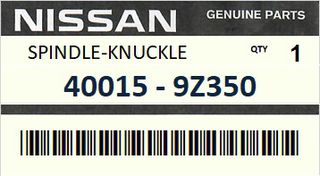 Ακραξόνιο εμπρός αριστερό ΓΝΗΣΙΟ - NISSAN KINGCAB D22 2001-2011 ENGINE KA24DE YD22 #400159Z350