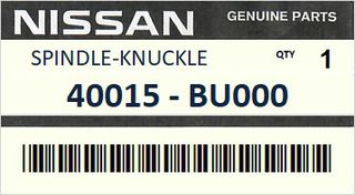 Ακραξόνιο εμπρός αριστερό ΓΝΗΣΙΟ - NISSAN TINO V10 2000-2005 ENGINE QG18 YD22 SR20DE #40015BU000