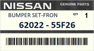 Προφυλακτήρας εμπρός ΓΝΗΣΙΟ - NISSAN 200SX S13 1990-1993 ENGINE  #6202255F26