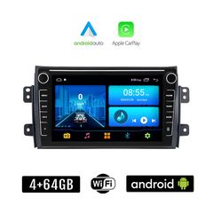 FIAT SEDICI (μετά το 2005) Android οθόνη αυτοκίνητου 4+64GB με GPS WI-FI (ηχοσύστημα αφής 8" ιντσών 4GB CarPlay Android Auto Car Play Youtube Playstore MP3 USB Radio Bluetooth Mirrorlink εργοστασ