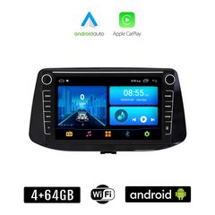 HYUNDAI i30 (μετά το 2018) Android οθόνη αυτοκίνητου με GPS WI-FI 4+64GB (ηχοσύστημα αφής 8" ιντσών 4GB CarPlay Android Auto Car Play Youtube Playstore MP3 USB Radio Bluetooth Mirrorlink εργοστασ
