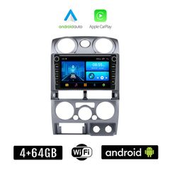 ISUZU D-MAX (2008-2012) Android οθόνη αυτοκίνητου 4+64GB με GPS WI-FI (ηχοσύστημα αφής 8" ιντσών 4GB CarPlay Android Auto Car Play Youtube Playstore MP3 USB Radio Bluetooth Mirrorlink εργοστασιακ
