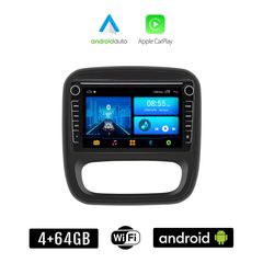 NISSAN NV300 (μετά το 2014) Android οθόνη αυτοκίνητου 4+64GB με GPS WI-FI (ηχοσύστημα αφής 8" ιντσών 4GB CarPlay Android Auto Car Play Youtube Playstore MP3 USB Radio Bluetooth Mirrorlink εργοστα