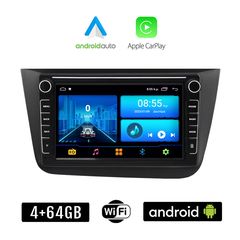 SEAT ALTEA (2004-2015) Android οθόνη αυτοκίνητου 4+64GB με GPS WI-FI (ηχοσύστημα αφής 8" ιντσών 4GB CarPlay Android Auto Car Play Youtube Playstore MP3 USB Radio Bluetooth Mirrorlink εργοστασιακή