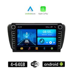 SEAT IBIZA (2008 - 2015) Android οθόνη αυτοκίνητου 4+64GB με GPS WI-FI (ηχοσύστημα αφής 8" ιντσών 4GB CarPlay Android Auto Car Play Youtube Playstore MP3 USB Radio Bluetooth Mirrorlink εργοστασια