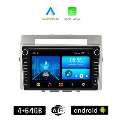 TOYOTA VERSO (2004 - 2009) Android οθόνη αυτοκίνητου 4+64GB με GPS WI-FI (ηχοσύστημα αφής 8" ιντσών 4GB CarPlay Android Auto Car Play Youtube Playstore MP3 USB Radio Bluetooth Mirrorlink εργοστασ