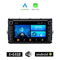 VOLKSWAGEN VW POLO (μετά το 2017) Android οθόνη αυτοκίνητου 4+64GB με GPS WI-FI (ηχοσύστημα αφής 8" ιντσών 4GB CarPlay Android Auto Car Play Youtube Playstore MP3 USB Radio Bluetooth Mirrorlink ε