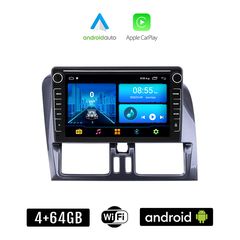 VOLVO XC60 (2009 - 2017) Android οθόνη αυτοκίνητου 4+64GB με GPS WI-FI (ηχοσύστημα αφής 8" ιντσών 4GB CarPlay Android Auto Car Play Youtube Playstore MP3 USB Radio Bluetooth Mirrorlink εργοστασια
