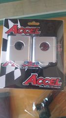 Accel καβαλέτα τιμονιού κιτ-Αποστάτης 35mm ύψος για 22.2mm τιμόνι σε 22.2mm Ασημί AC-BM-09-22-SR Universal