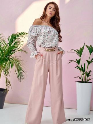 Γυναικείο Παντελόνι 182631 Roco Fashion Ροζ SPD0011 Pink