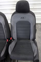 Σαλόνι κομπλέ VW Golf 7.5 5G4 RLine μαύρο-γκρι ύφασμα-alcantara (5 πόρτες)-thumb-1
