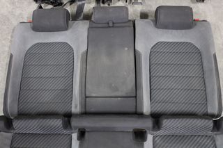 Σαλόνι κομπλέ VW Golf 7.5 5G4 RLine μαύρο-γκρι ύφασμα-alcantara (5 πόρτες)-thumb-3
