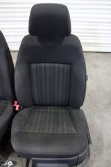 Σαλόνι κομπλέ VW Polo 6C4 μαύρο-γκρι ύφασμα (5 πόρτες)-thumb-1