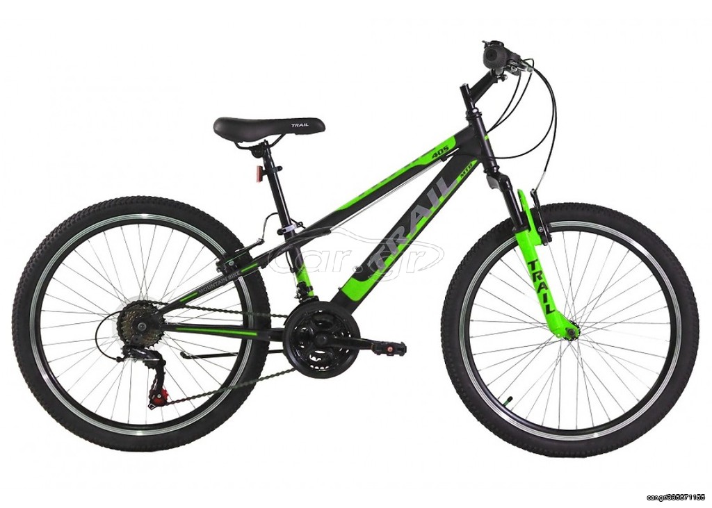 All - Mountain X-Trail 2023 ΠΕΡΙΓΡΑΦΗ Trail 40S 24x11 ΜΤΒ 21Τ Shimano Μαύρο Πράσινο  Μέγ