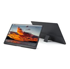 15.6inch Monitor with Stand, Thin and Light Design, IPS screen, 1920 × 1080 Full HD, 100%s RGB High Color Gamut, No Touch